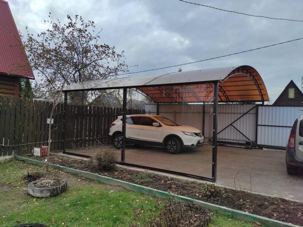 Прозрачные шторы ПВХ для навеса под автомобиль в Пролетарском